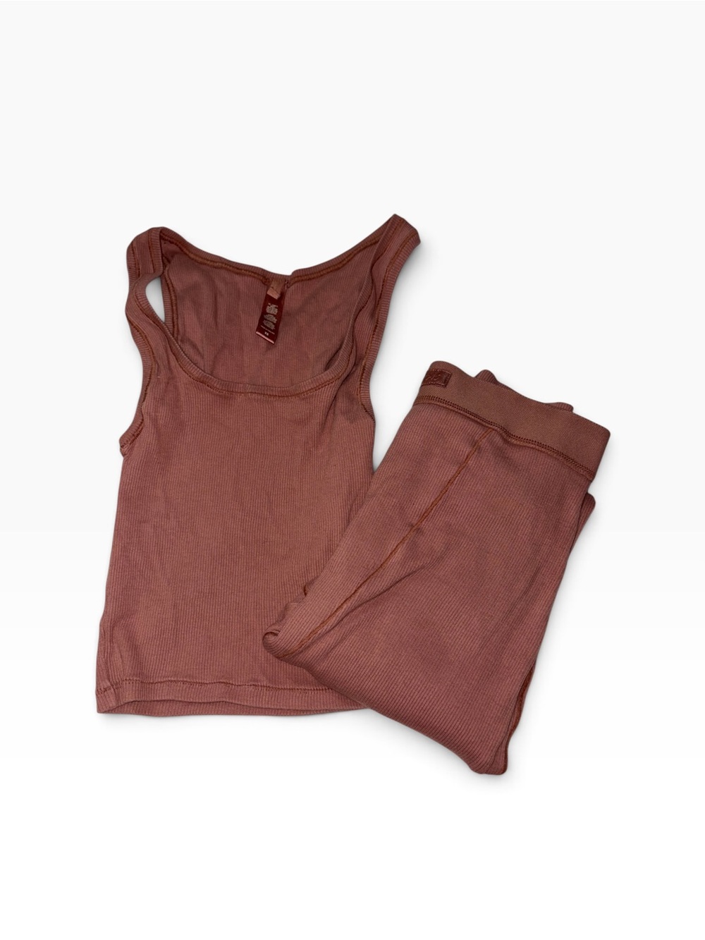 SKIMS Cotton Ribbed Tank and Legging Set